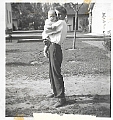 Irving Goeke holding Carol Goeke